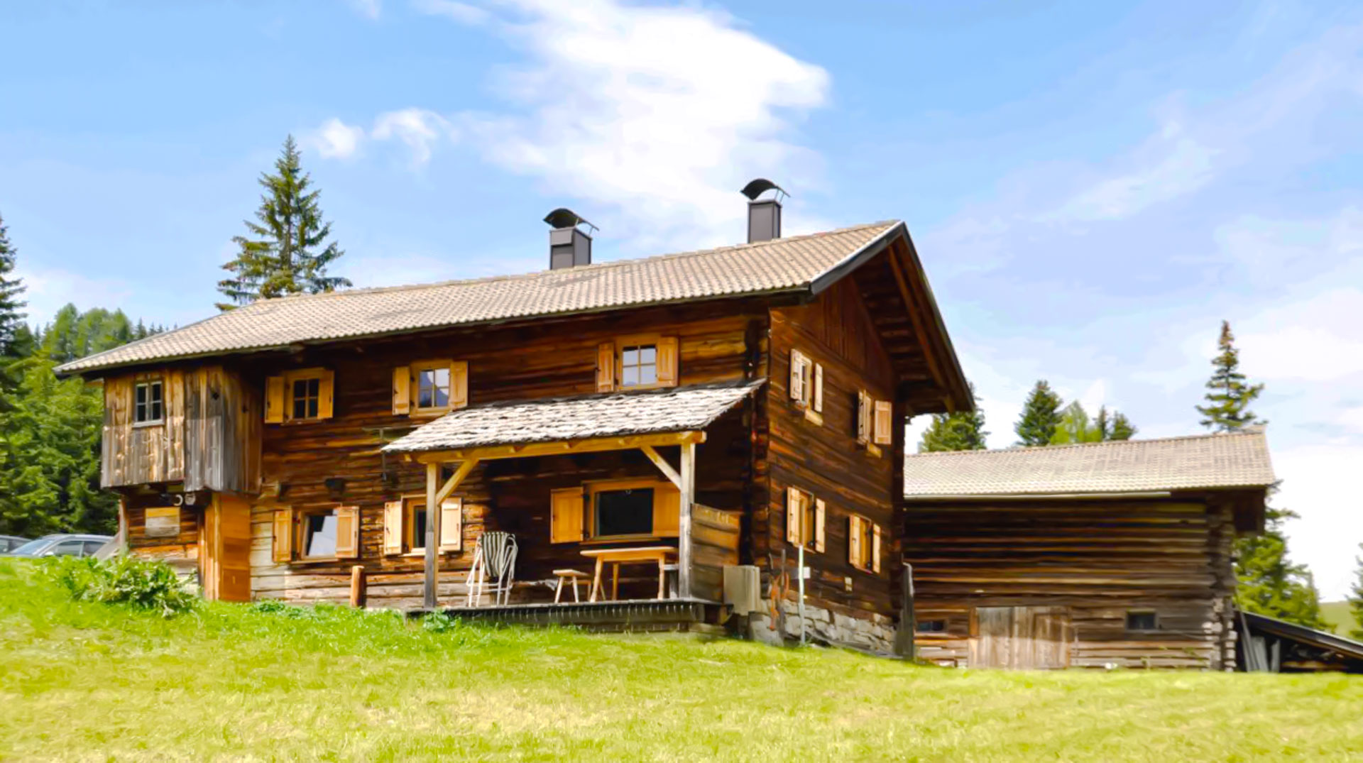 Unsere Unterkunft - Almhütte
